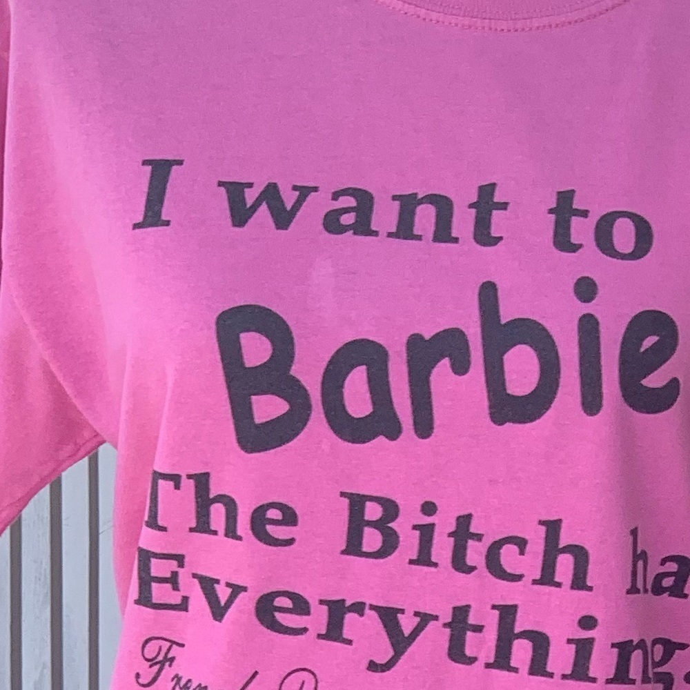 Hot Pink Barbie Graphic T‎ Shirt - Picture 6 of 7